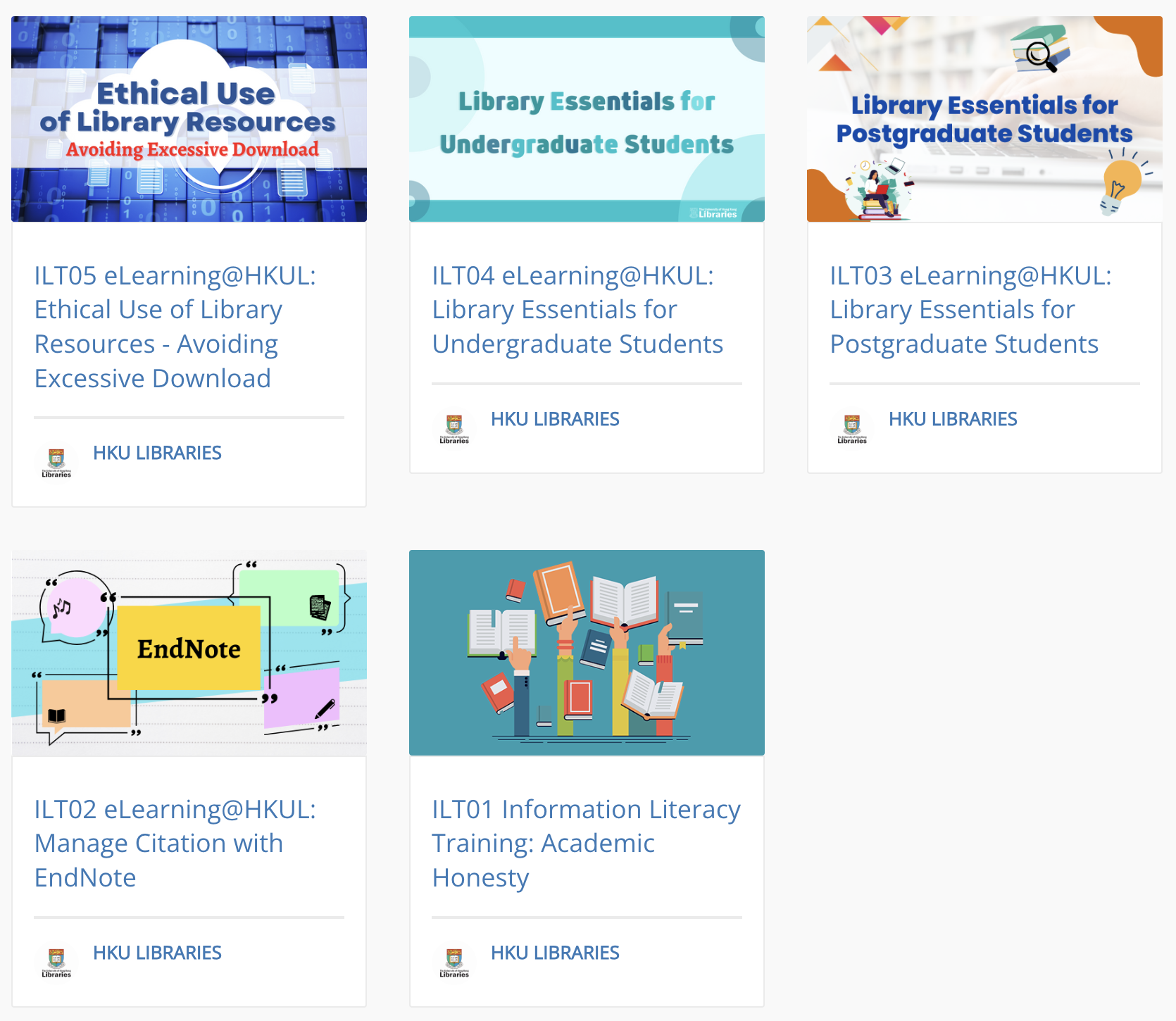 Visit Self-learning Online Courses